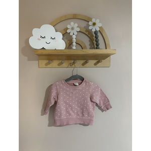 H&M Pink polka dot sweatshirt